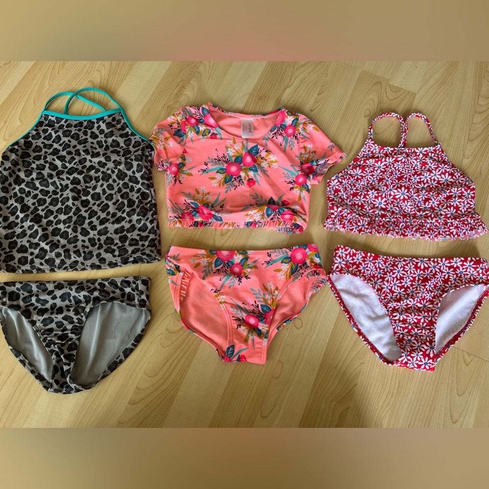 Lot of girls size 7/8 bathing suits